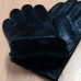 Перчатки мужские из натуральной кожи  U98 цвет чёрный