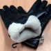 Перчатки женские зимние из натуральной кожи "Pitas" Н232 цвет чёрный Чехия