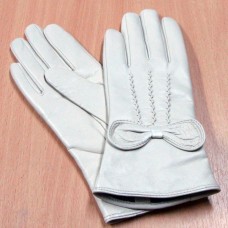 Перчатки женские из натуральной кожи с подкладкой из легкого меха  Comfort LD-12027 Италия светло-бежевые