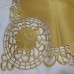 Скатерть с вышивкой ришелье 160*220 см цвет золото